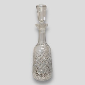 Antique Waterford 'Clara' Cut Crystal Wine Decanter with Stopper