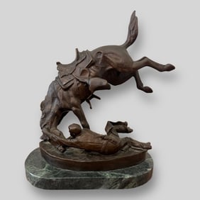 Frederic Remington (USA, 1861-1909) Wicked Pony Bronze Sculpture
