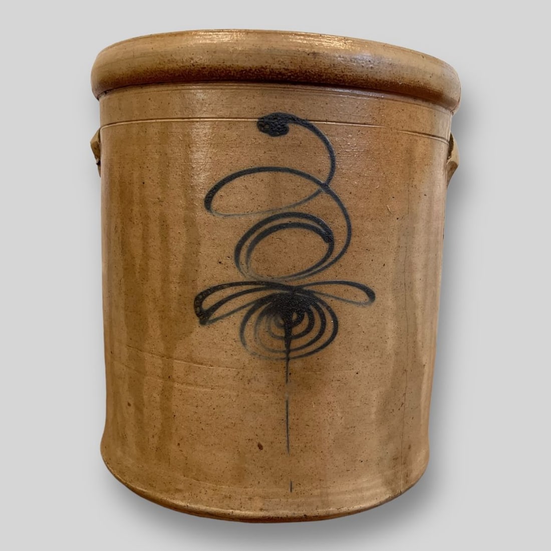 Antique Unmarked Bee Sting Salt-Glazed Crock Stoneware Jug (1 of 9)