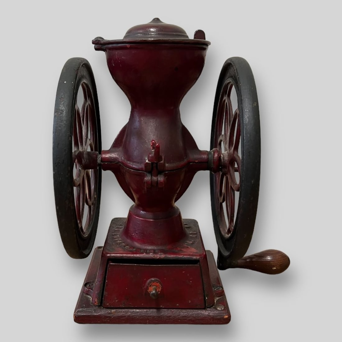 Antique 1873 Coffee Grinder Double Wheel Enterprise Mfg Philadelphia PA (1 of 8)