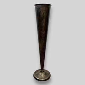 Antique Sterling Silver Black Starr & Frost Trumpet Vase