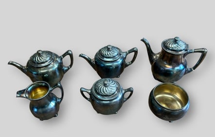 Antique Reed and Barton Silverplated Coffee Set