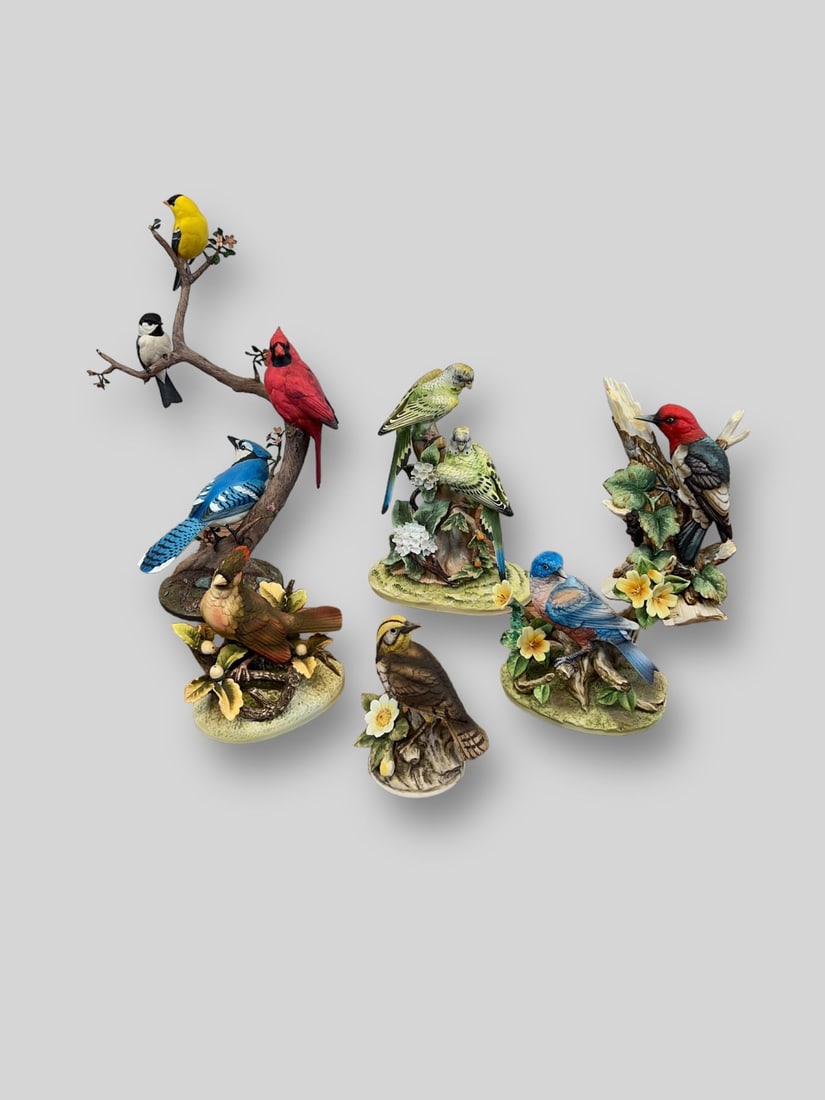 Vintage Lot of 6 Porcelain Birds Figurines Andrea By Sadek (1 of 17)