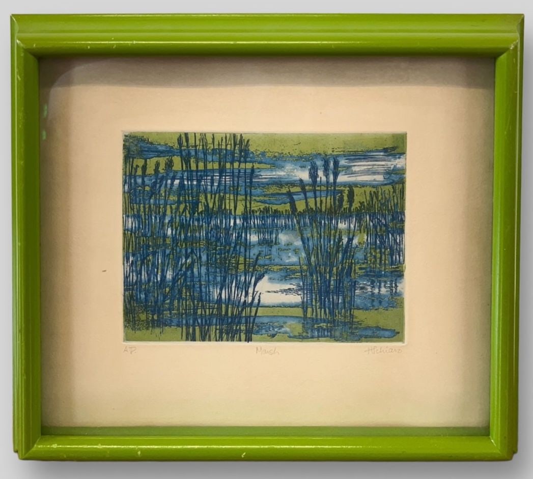 H. Schiavo (Unknown) 'Marsh' Etching Print Artist Proof (1 of 5)