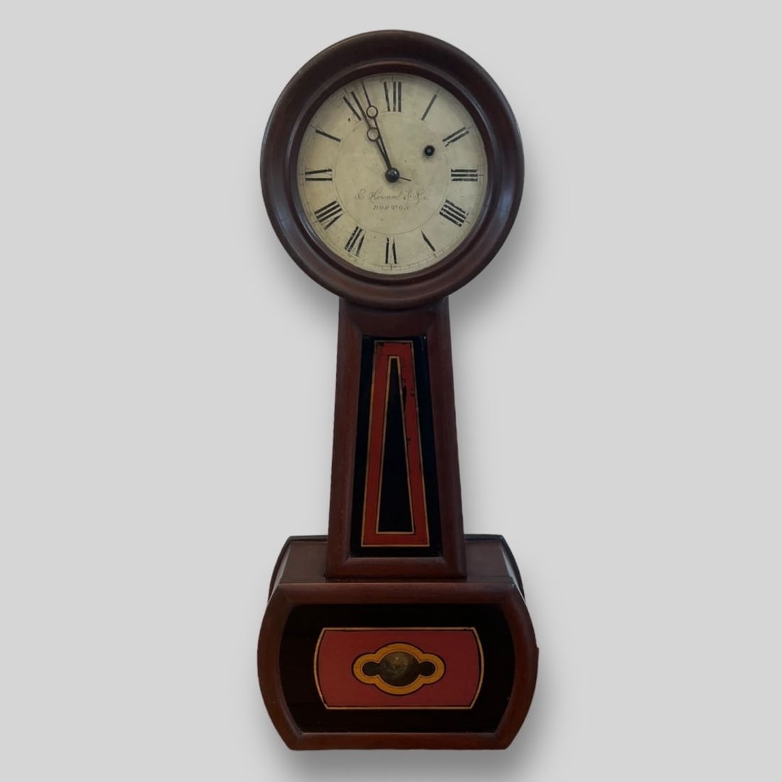 Antique E. Howard & Co. Boston Massachusetts Early Banjo Clock (1 of 9)