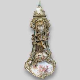 Antique Massive KPM Berlin Porcelain Lamp