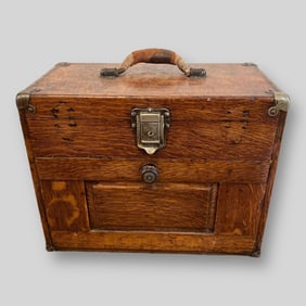 Antique H.Gerstner & Sons Wood Machinist Tool Chest Box