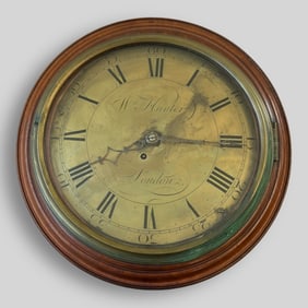 Antique Georgian Wm. Hunter London 18th Century Wall Clock