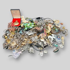 Huge Lot Of Costume Jewelry