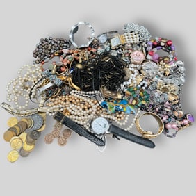 Huge Lot Of Costume Jewelry