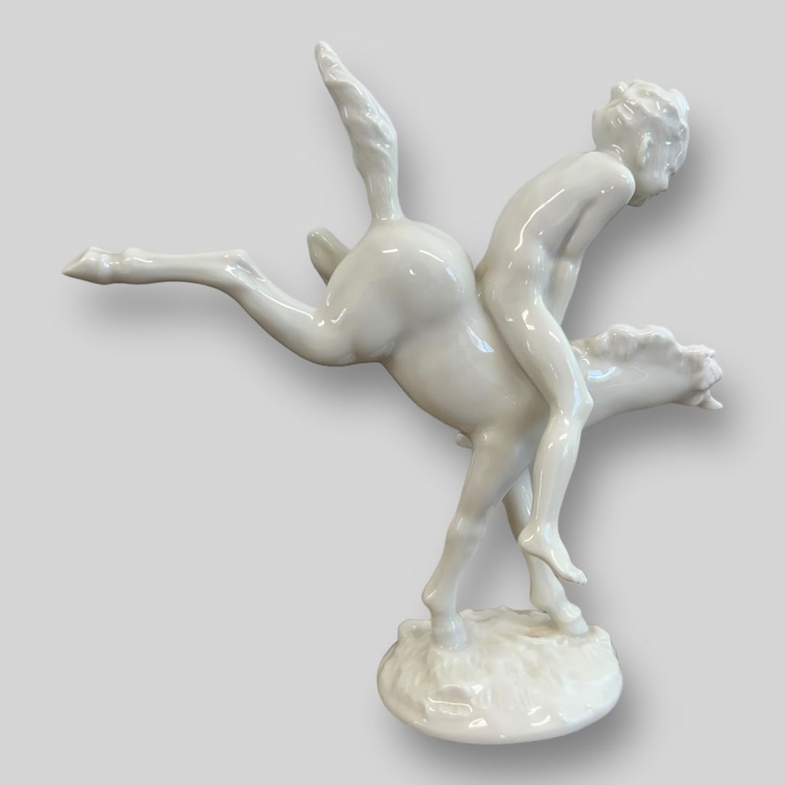 Hutschenreuther Germany Boy On Bucking Colt Horse By Karl Tutter Porcelain Figurine (1 of 7)