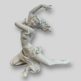 Hutschenreuther Germany Woman Dancer Porcelain Figurine By Karl Tutter