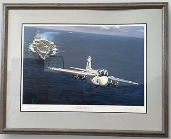 William S. Phillips (American, 20th c.) 'Intruder Outbond' Captain Eugene "Red" McDaniel