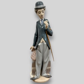 Lladro Spain Charlie Chaplin The Tramp #5233 Porcelain Figurine