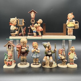 Lot of 9 Goebel Hummel Made In W.Germany Porcelain Figurines