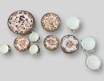 Antique Lot of Royal Crown Debry Porcelain Set
