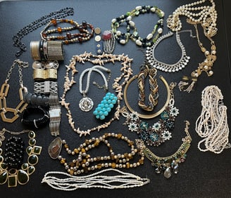 Huge Lot of High Quality Chunky Costume Jewelry