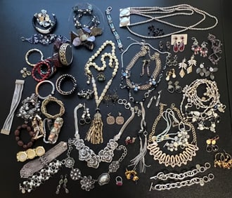 Huge Lot of High Quality Chunky Costume Jewelery