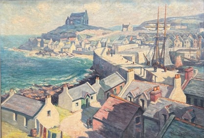 Gyrth Russell (Canada, 1892-1970) Edgar F. Wright 'Cove' Oil Painting