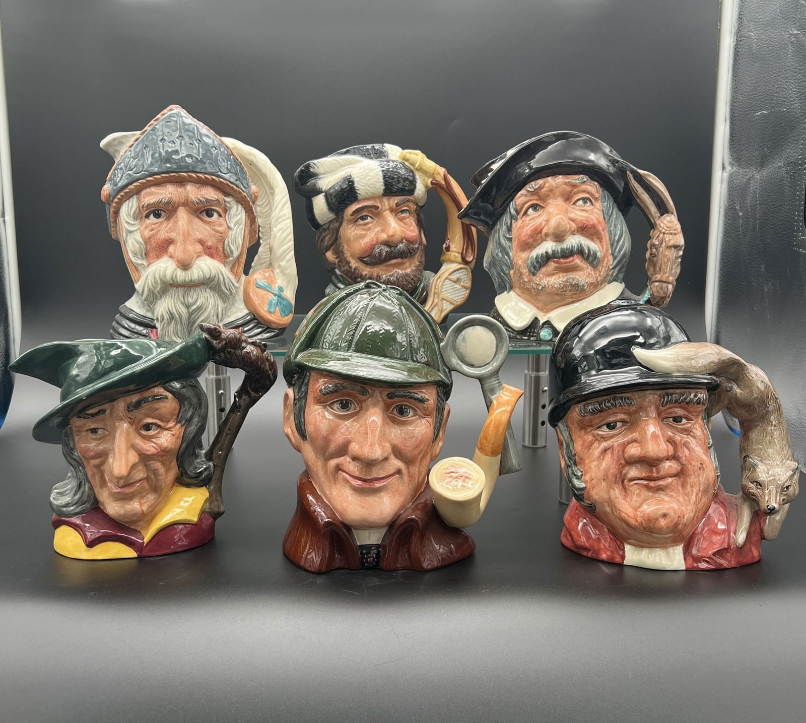 Lot of 6 Royal Doulton Porcelain Toby Mugs (1 of 8)