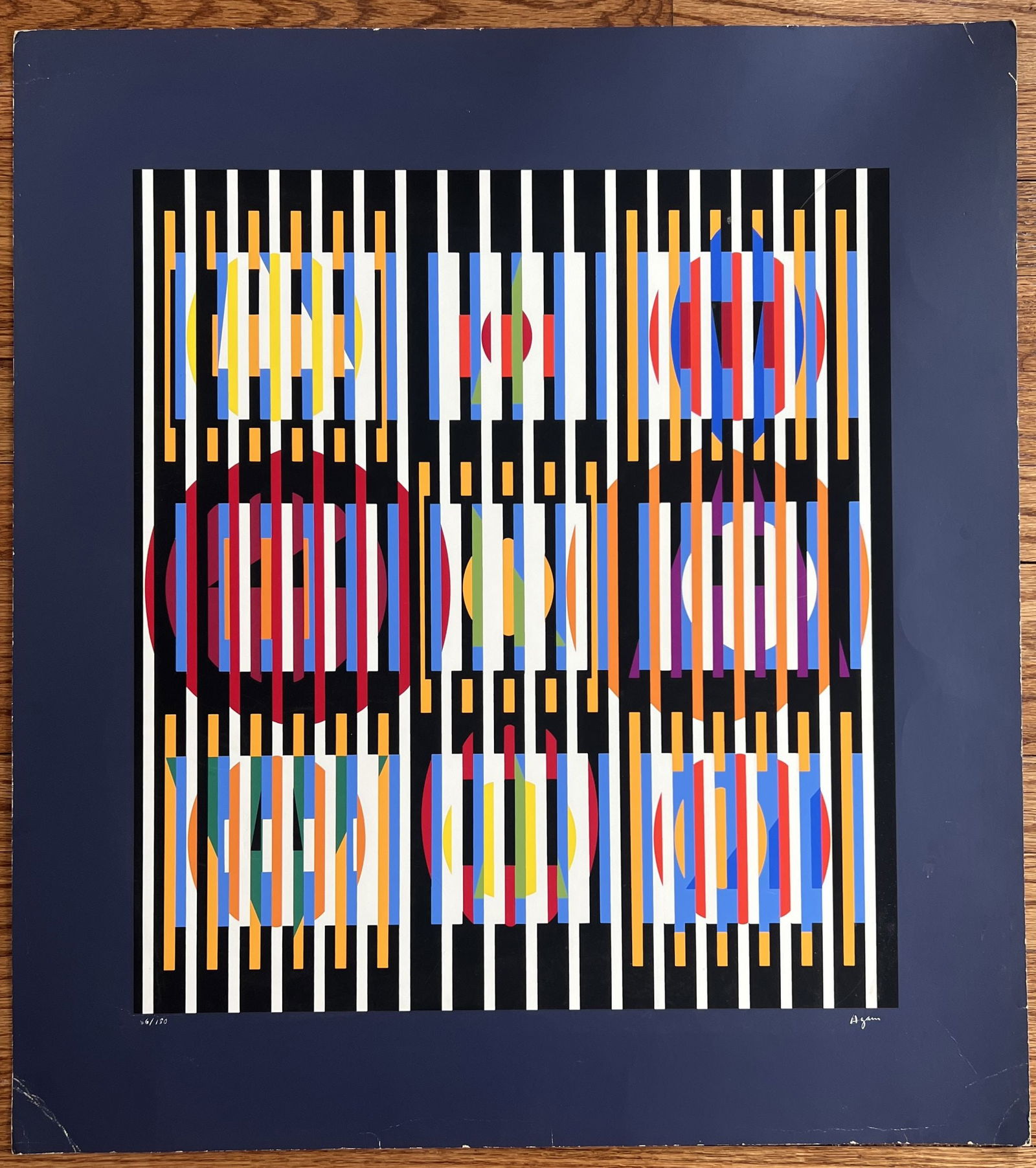 Yaakov Agam (Israeli, b. 1928) Composition Serigraph Hand Signed (1 of 3)