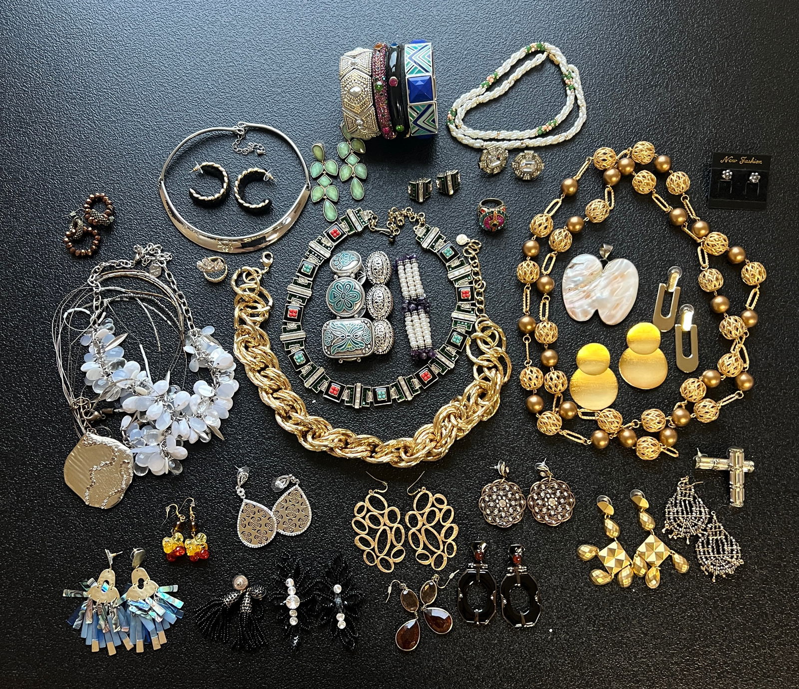 Huge Lot of High Quality Chunky Costume Jewelry (1 of 6)