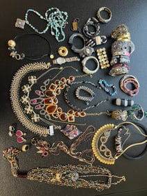 Huge Lot of High Quality Chunky Costume Jewelry