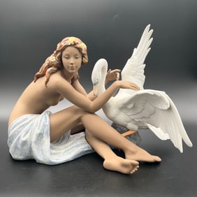 Lladro Leda And The Swan 1012444 Porcelain Figurine