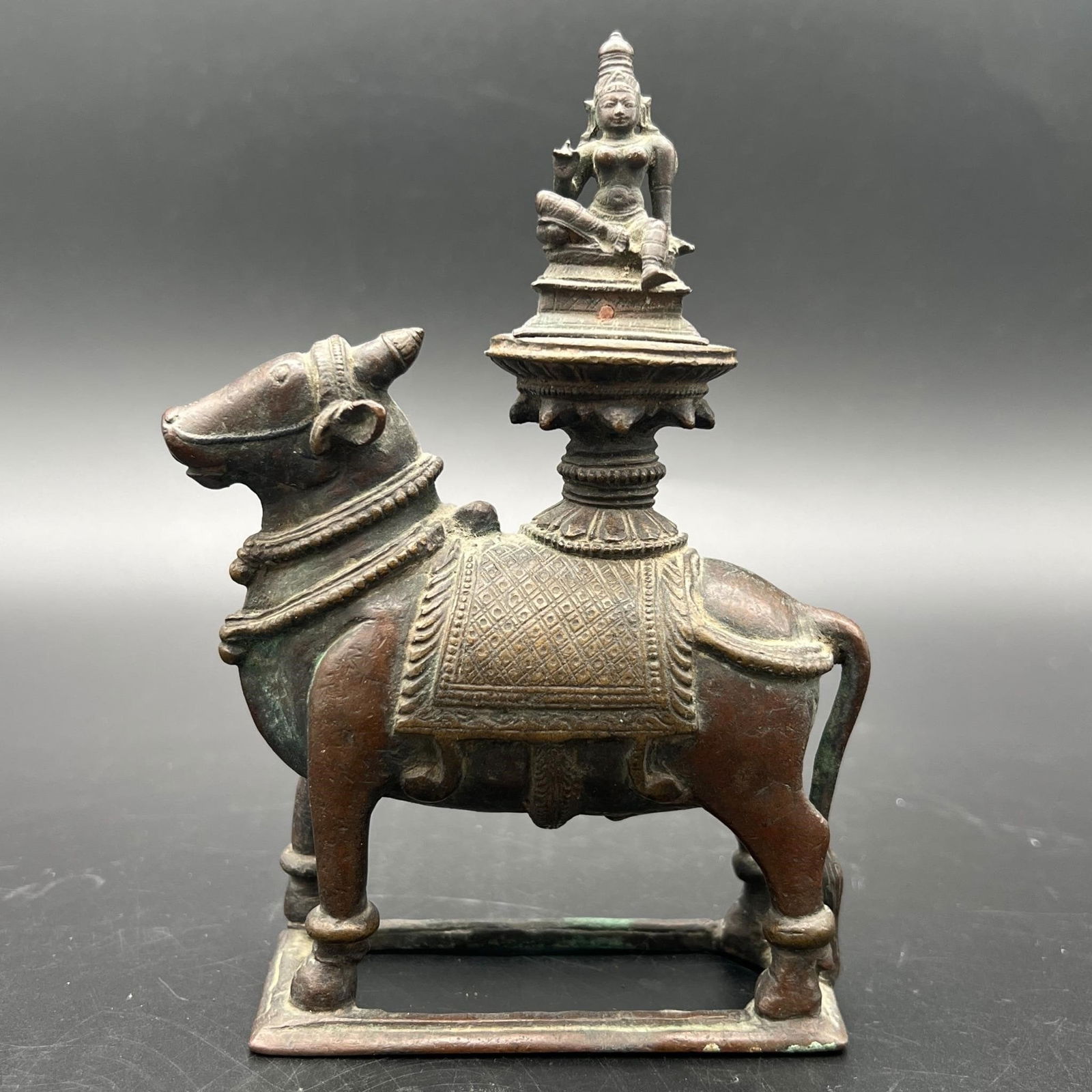 Antique Indian Bronze Uma Devi Parvati (1 of 9)