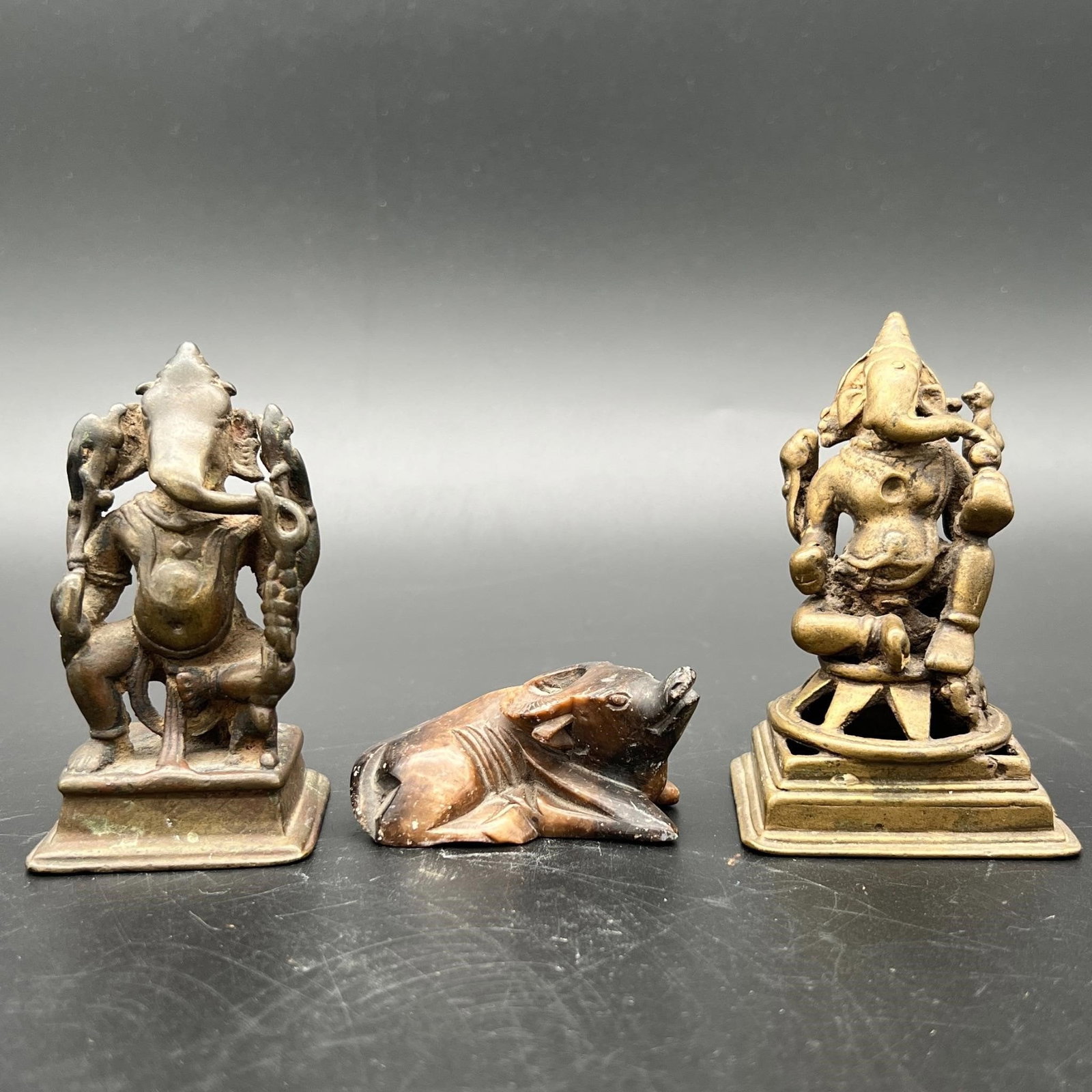 Antique Lot Of 3 Indian Statues (1 of 9)