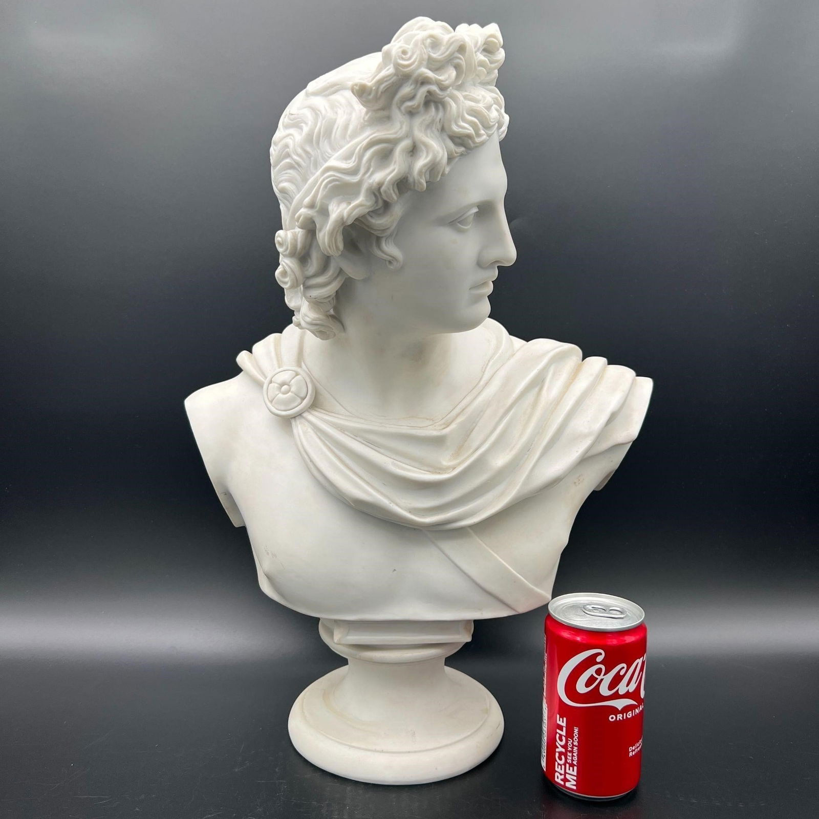 Large Bisque Bust of God Apollo (1 of 10)