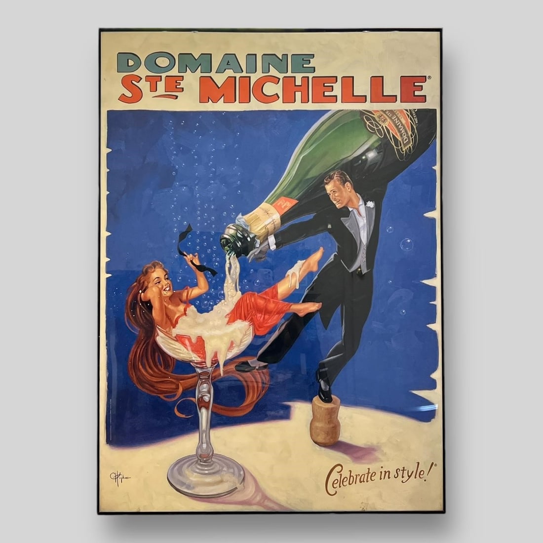 Art Deco Style Domaine Ste Michelle Champagne Poster (1 of 4)