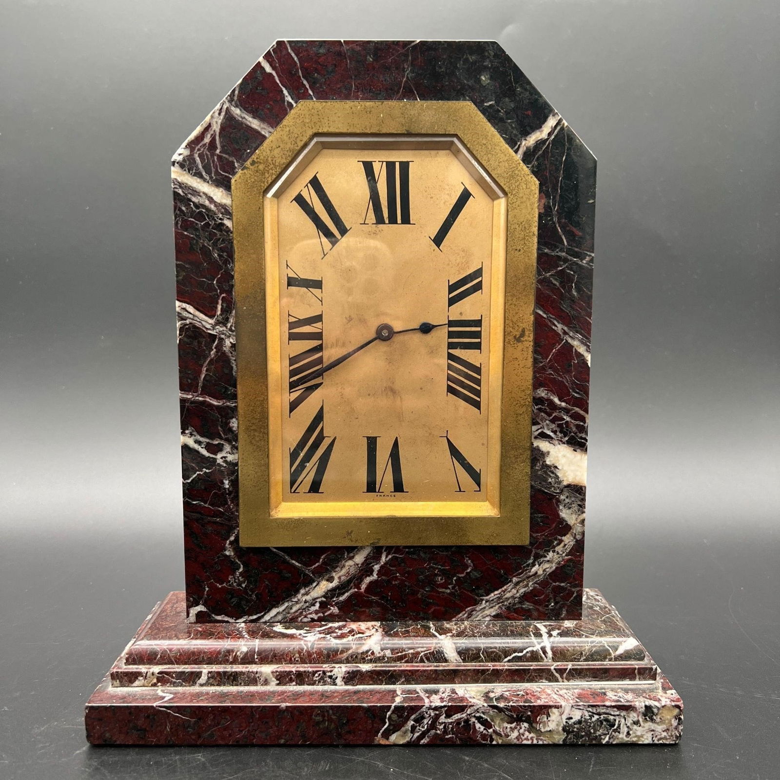 Vintage French Art Deco Marble Clock (1 of 9)