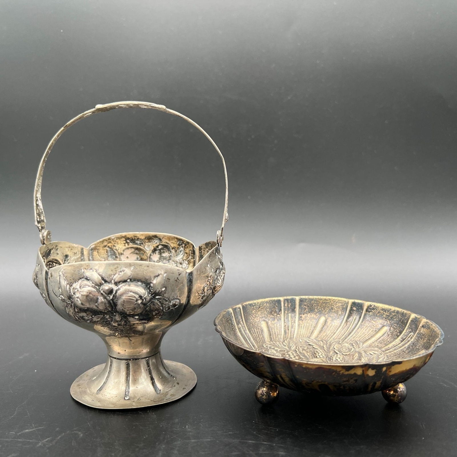 Lot S. Kirk & Sons Sterling Basket & Footed Dish (1 of 11)