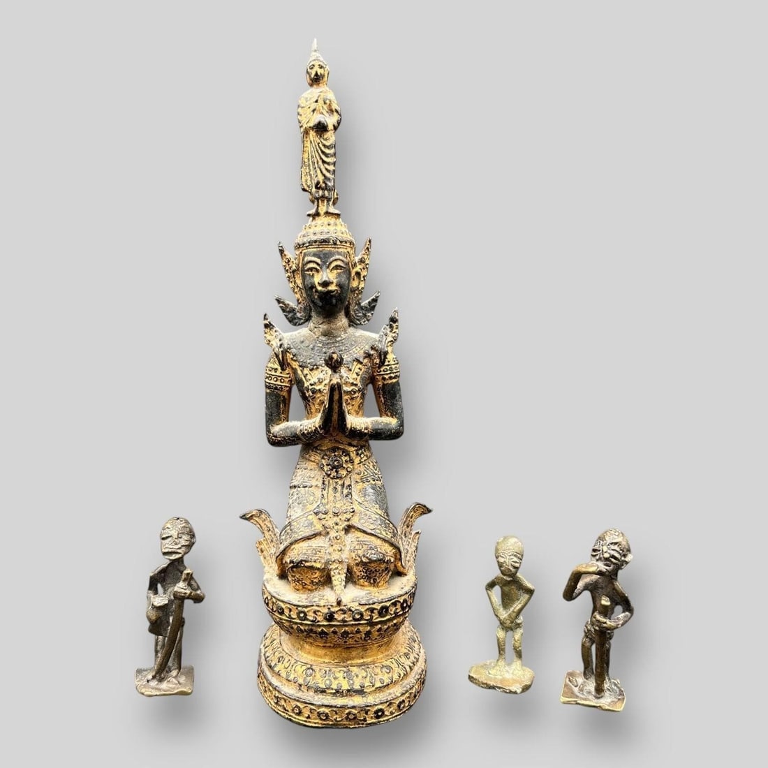 Lot of 4 South East Asian Tibetan Figures (1 of 6)