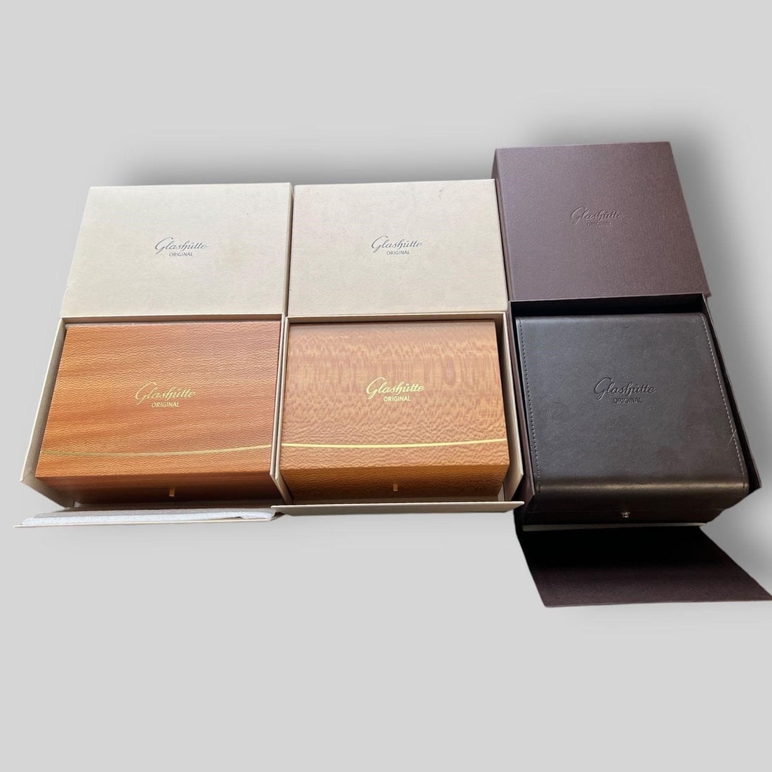 Lot of 3 Empty Glashutte Watch Boxes (1 of 8)