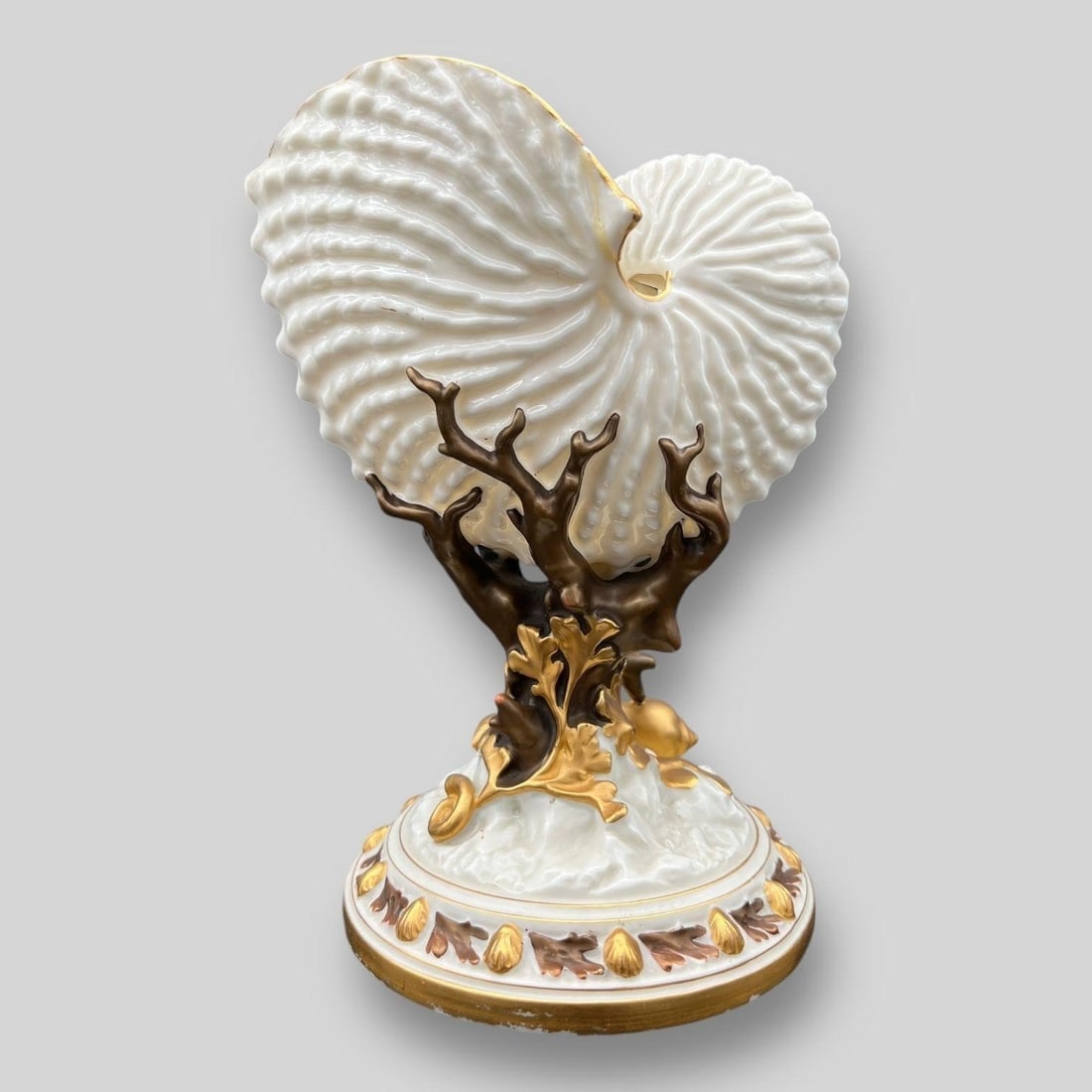 Royal Worcester Nautilus Porcelain Shell Vase (1 of 8)