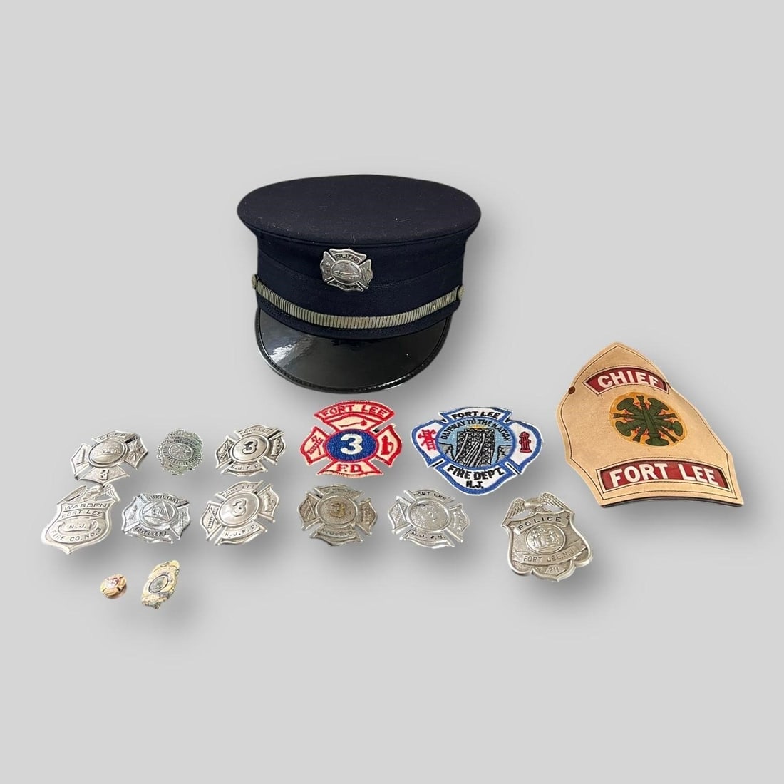 Lot of 15 Fort Lee NJ Police Fire Dept. Pcs. (1 of 8)