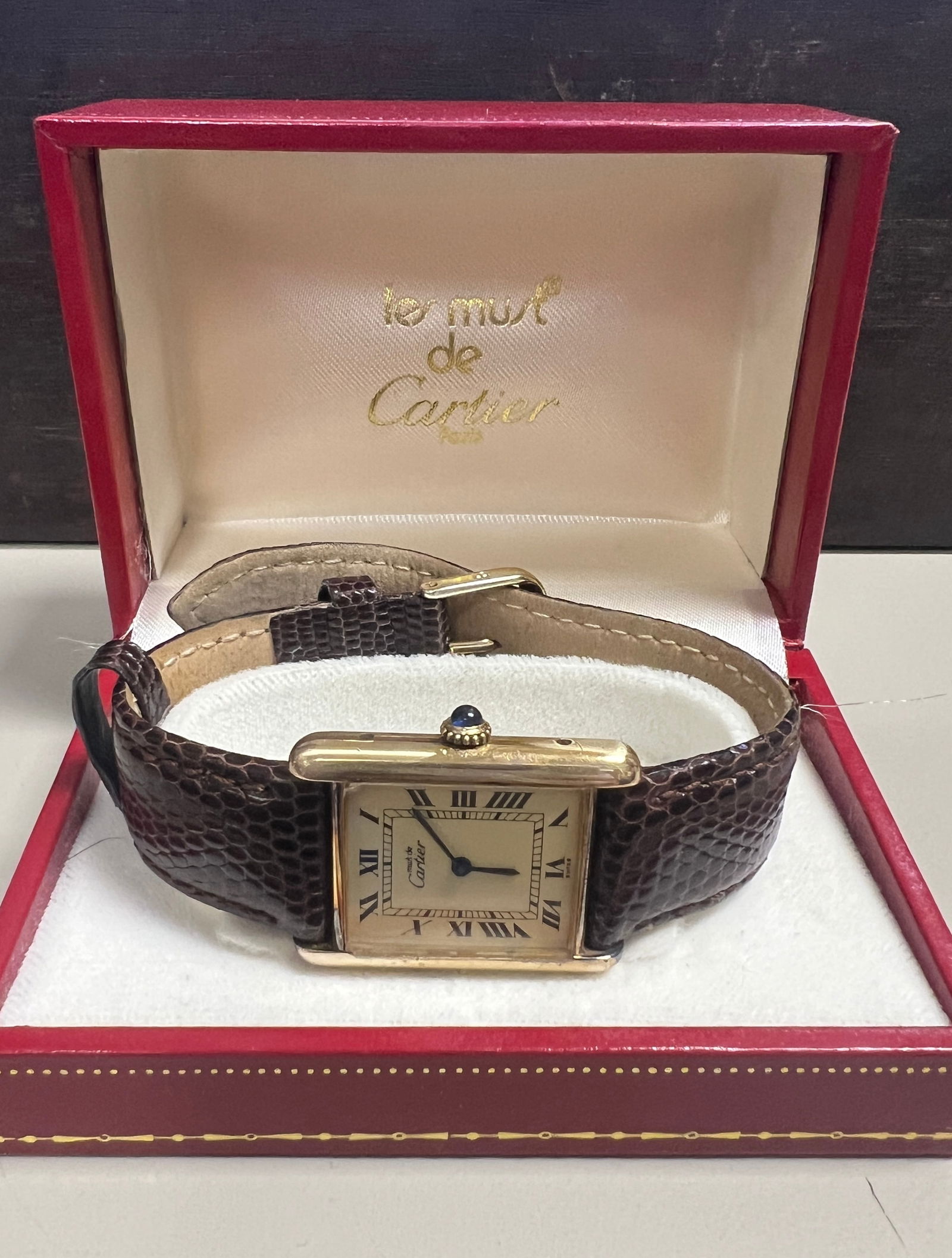 Must de Cartier Men's Watch Windup 925 Argent (1 of 5)