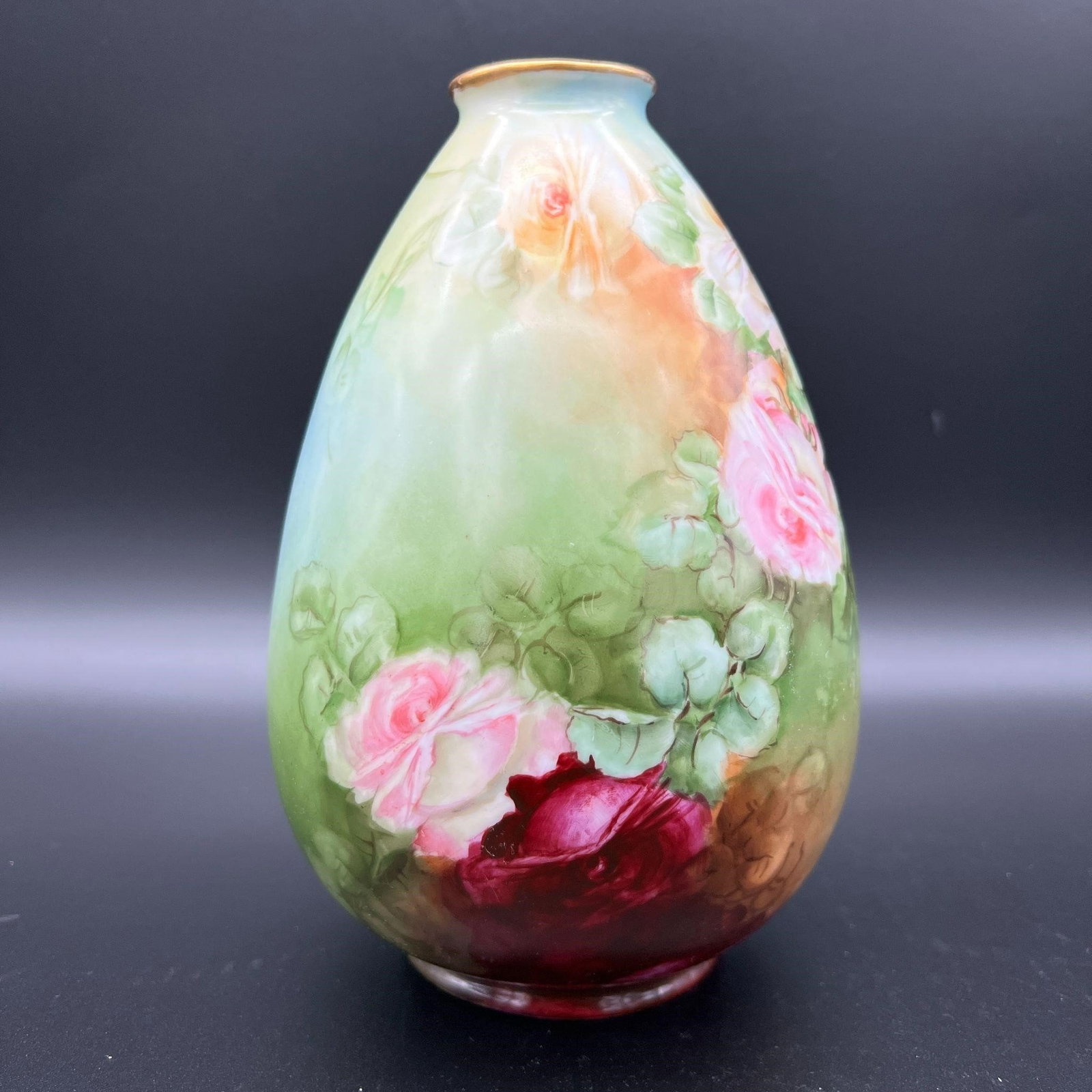 Rosenthal Porcelain Floral Hand painted Vase (1 of 8)