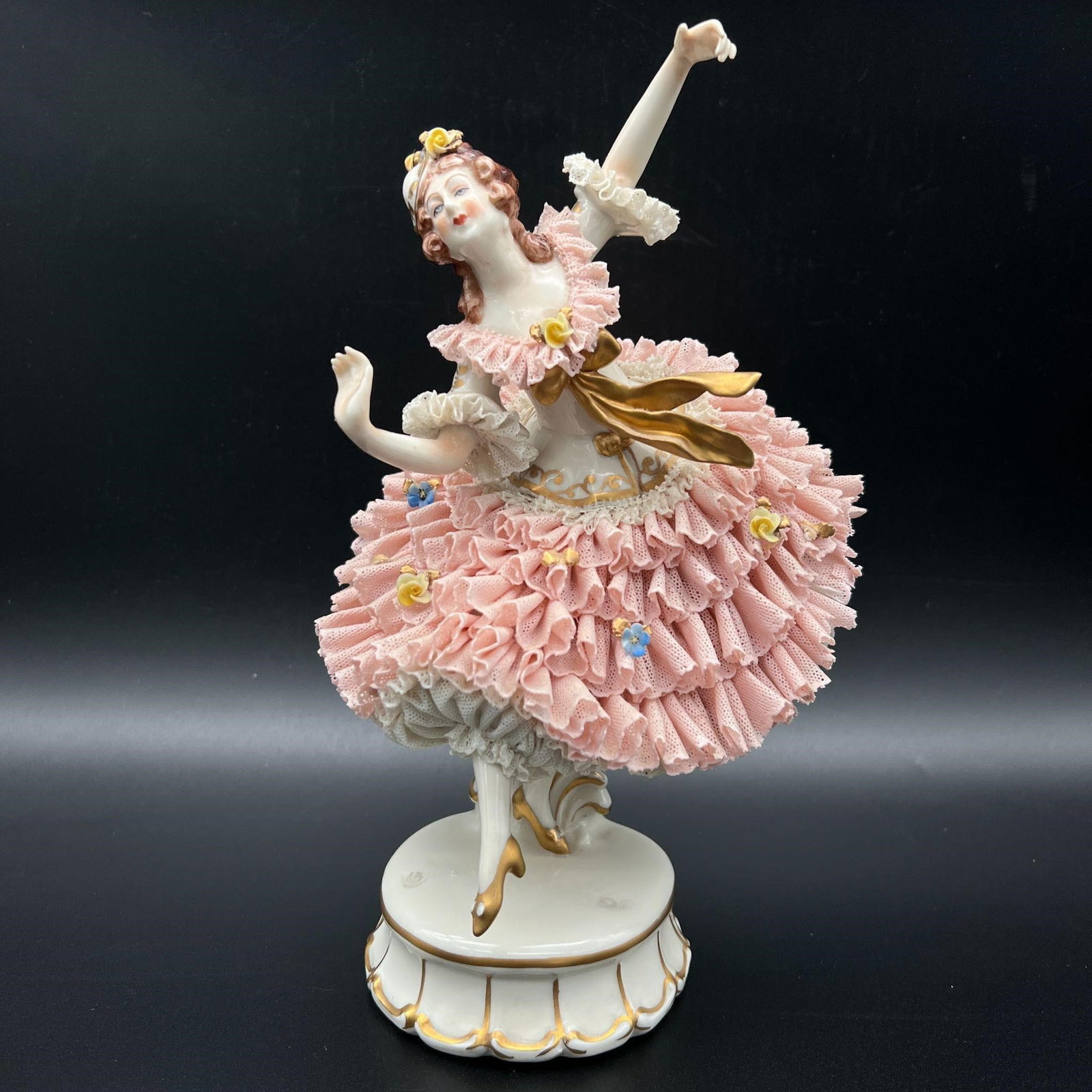 German Porcelain & Lace Dresden Ballerina Figurine (1 of 11)