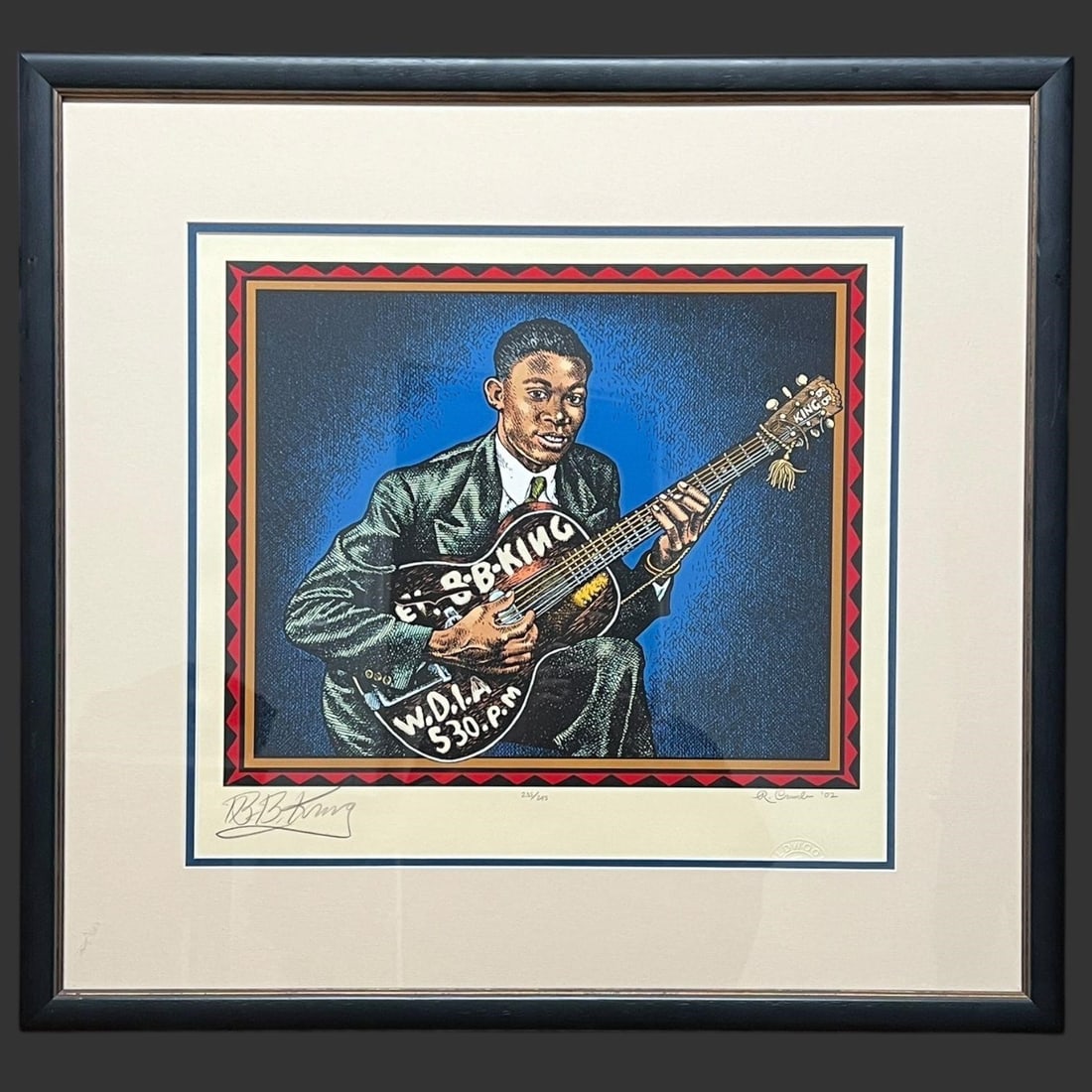 Robert Crumb B.B. King Blues Ltd Ed Serigraph (1 of 8)