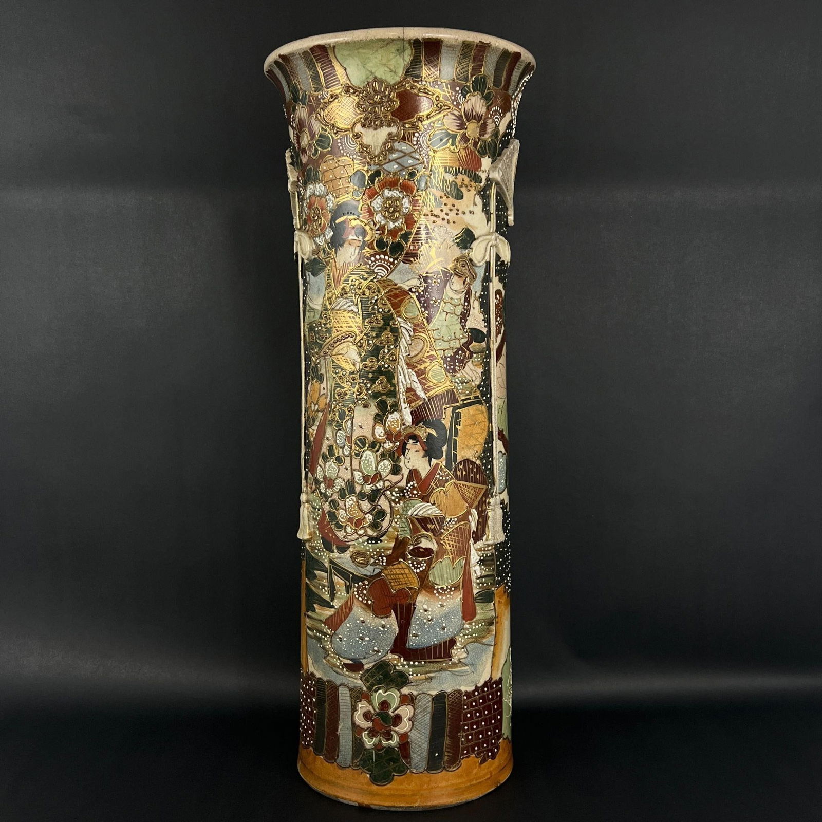 Large Satsuma Style Japanese Umbrella Stand (1 of 11)