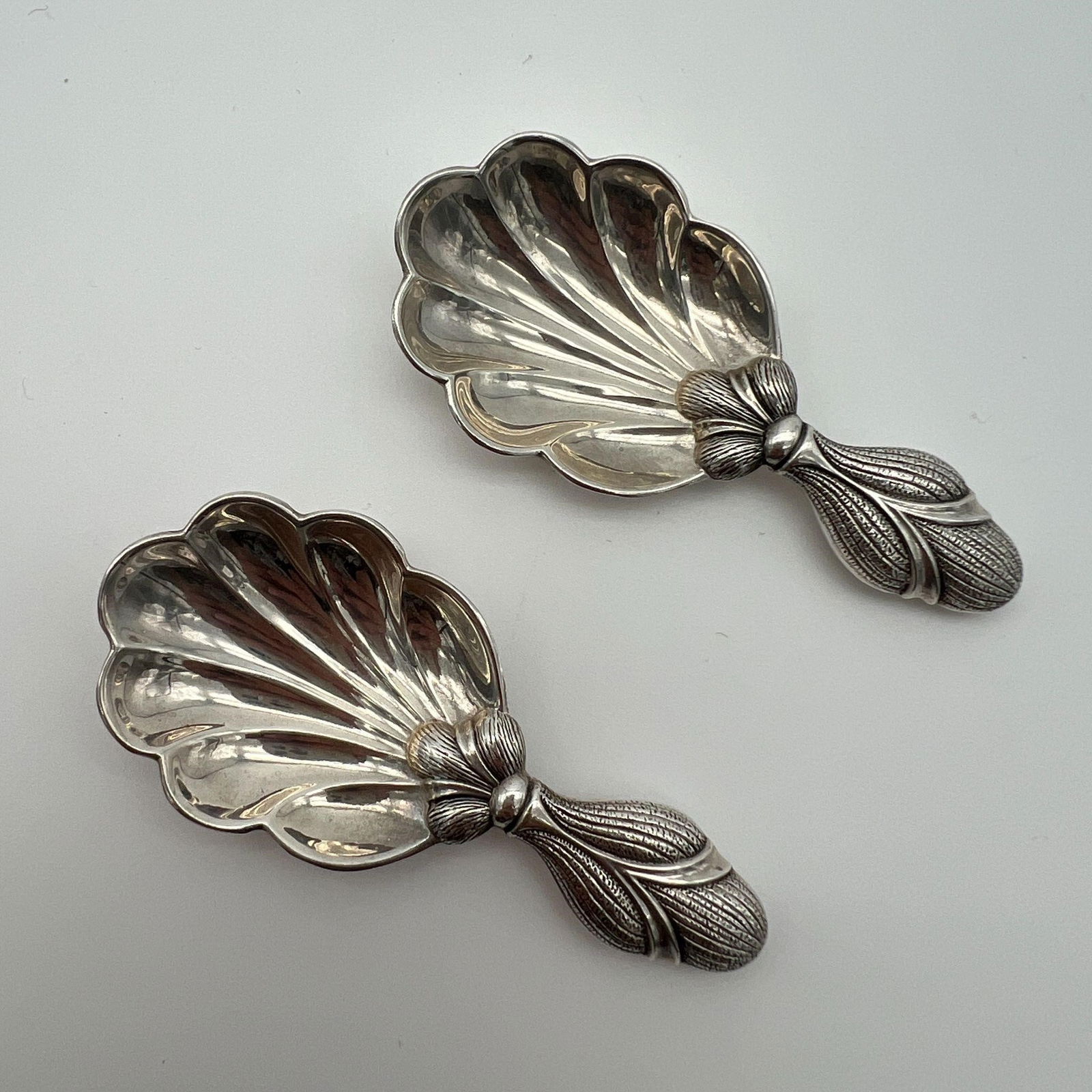 Pair of Buccellati Italy Sterling Tea Caddy Spoons (1 of 9)