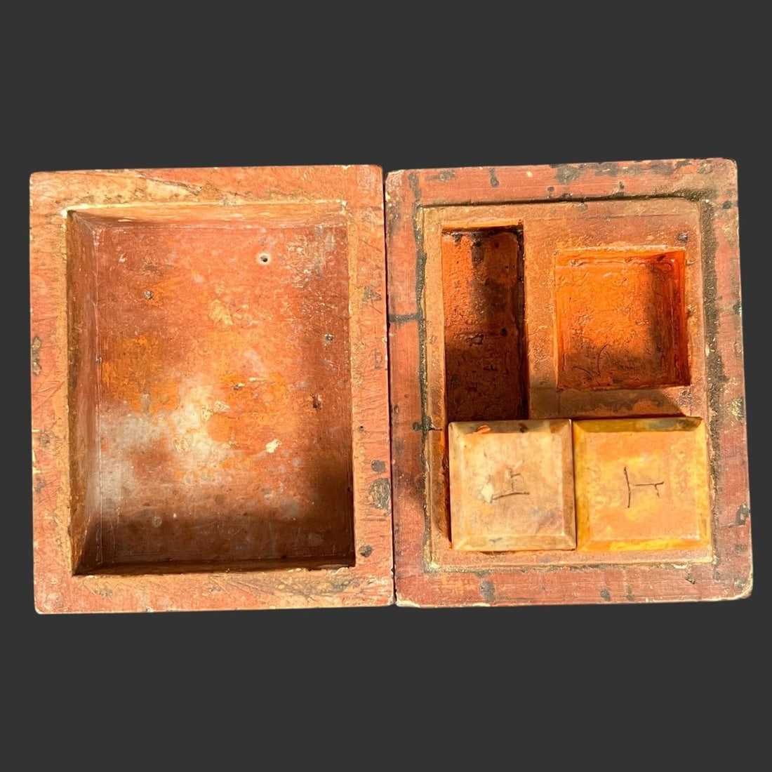 Antique Chinese Inlay Stone Box & Printing Seals (1 of 11)