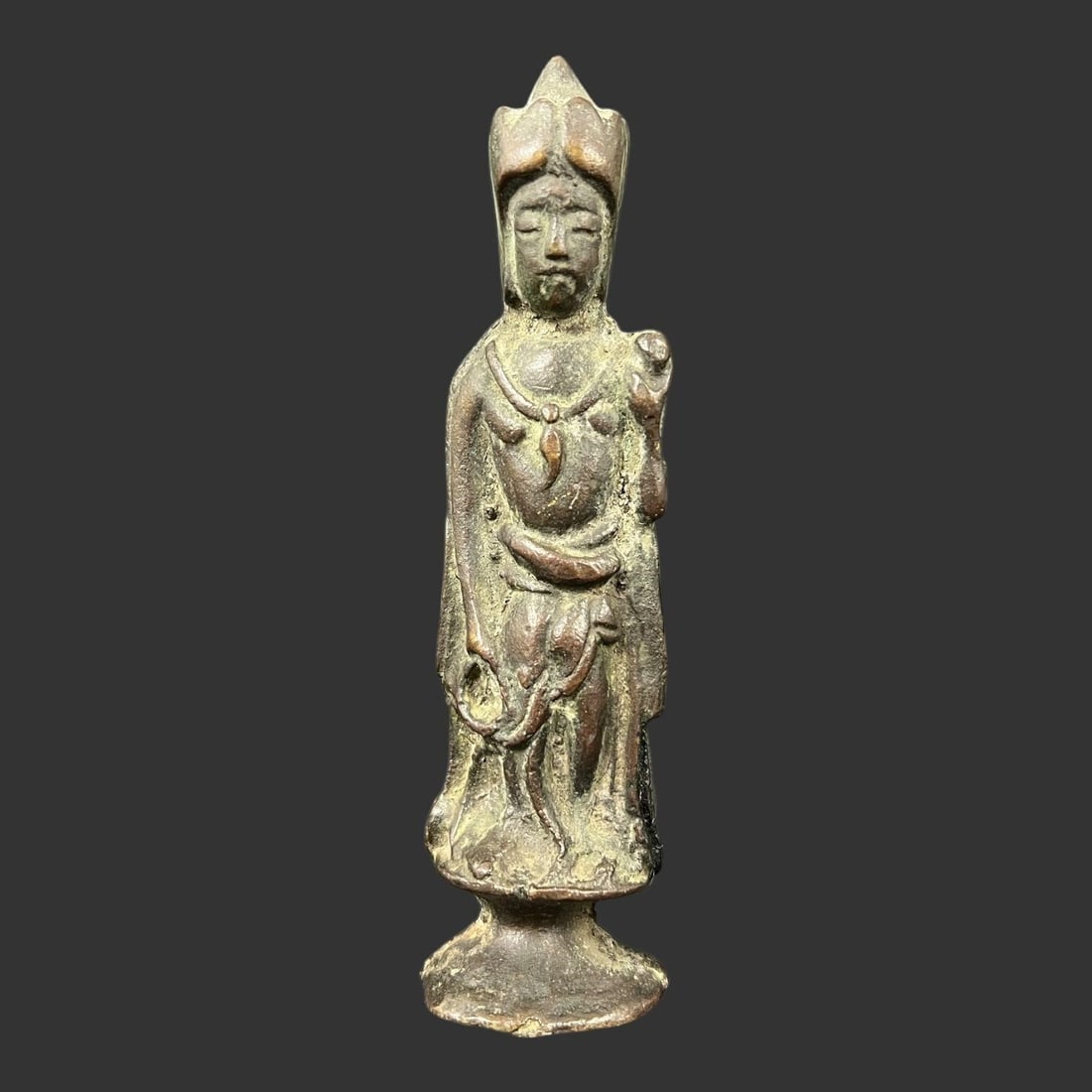 Ancient Bodhisattva Guanyin Buddha Standing Statue (1 of 6)
