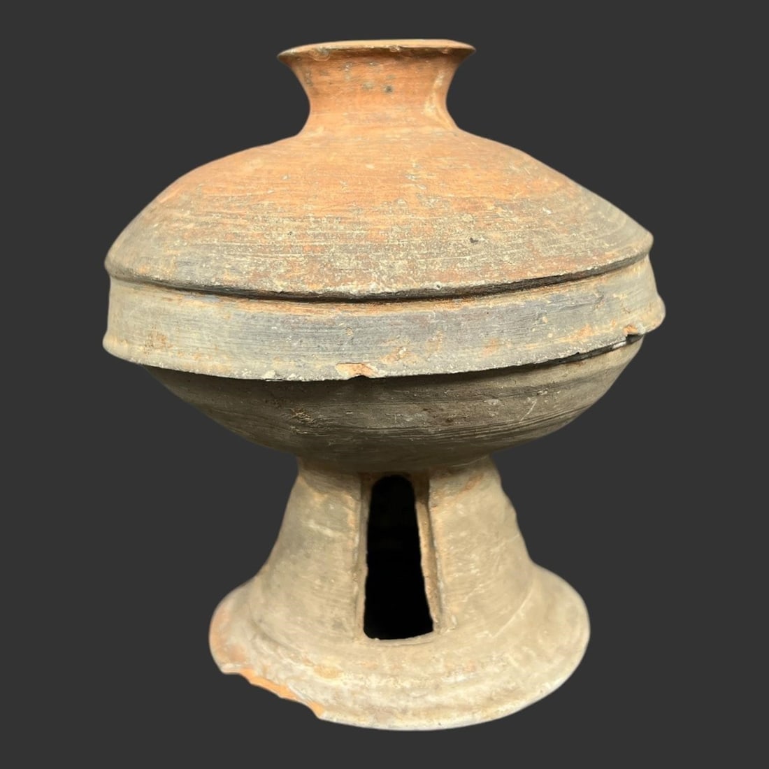 Korean Silla Dynasty Stoneware Covered Bowl (1 of 10)