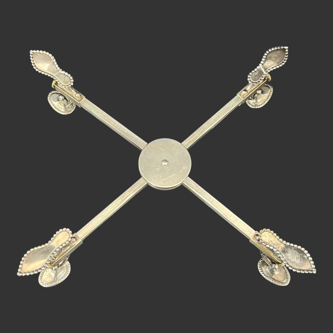 English Silver Plate Adjustable Stand or Trivet (1 of 8)