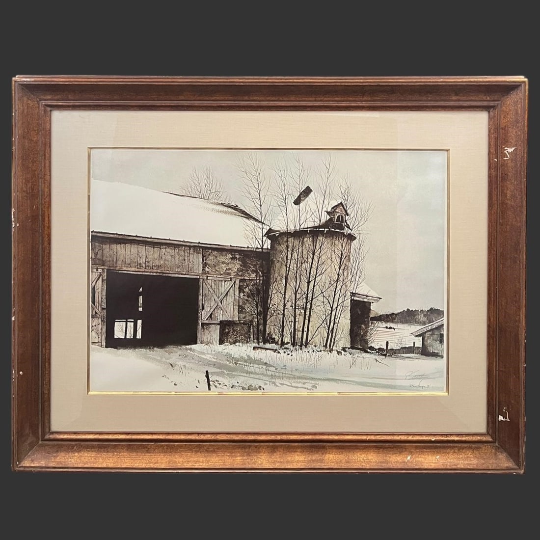 Peter Sculthorpe (Canada, B. 1948) Landscape Print: Peter Sculthorpe (Canada, B. 1948) Landscape Print. Framed & signed. Approximate frame size (in): 27.5 x 35.5 x 1.75, Approximate Print Size (in): 17 x 25.. Buyer pays shipping cost. We provide in-hou