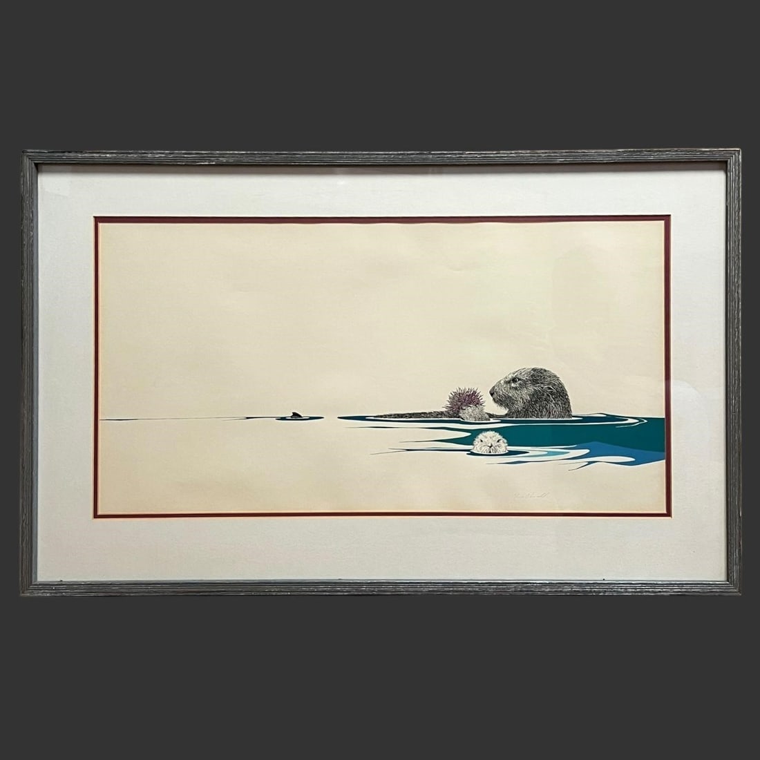 Peter Parnall (USA, B. 1936) Sea Otter Serigraph (1 of 7)